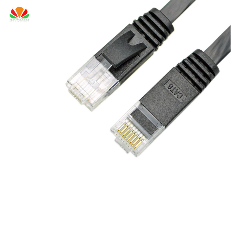 Cable de red plano UTP CAT6, Cable de conexión Gigabit Ethernet, adaptador LAN RJ45, pares trenzados de cobre, 15CM, 500 unidades por lote