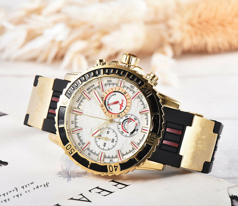 Relogio Dourado Masculino hommes montre Top marque de luxe mode Quartz montres hommes Sport militaire montres horloge livraison directe