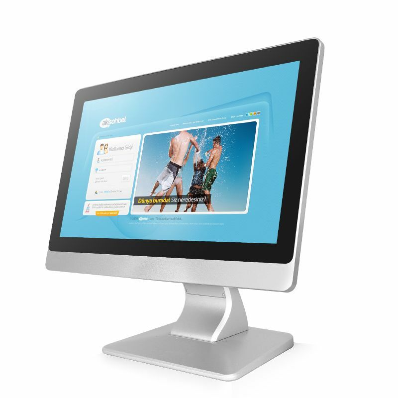 19 pollici a buon mercato industriale computer desktop all in one con touch screen