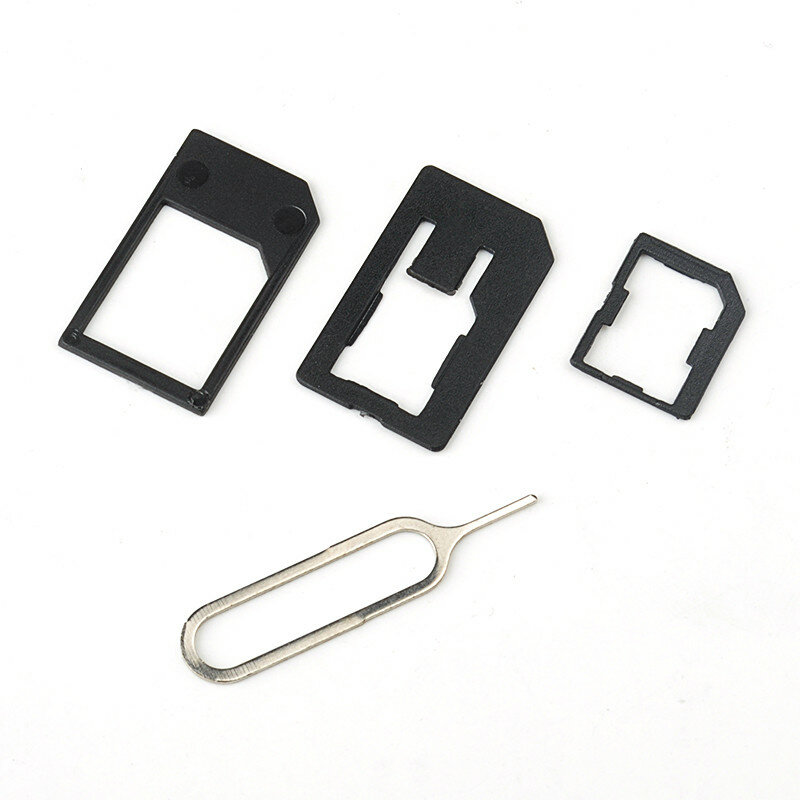 Micro Nano Sim Card Adapter Connector Kit Voor Iphone 5 6 7 Plus 5S Xiaomi Redmi Opmerking 4 Alle telefoon Standaard Sim Houder