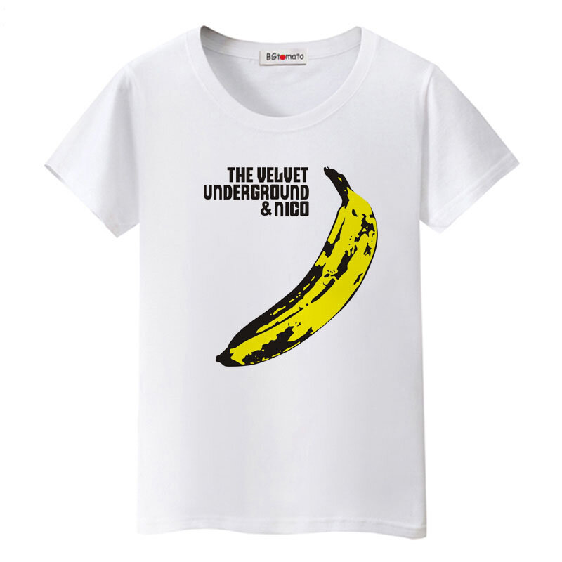BGtomato-Camiseta con estampado de plátano para mujer, camiseta informal de diseño nuevo y original, camiseta divertida de buena calidad, oferta barata