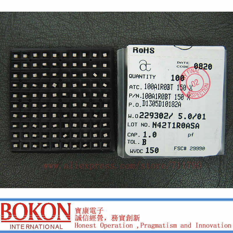 Capacitor de chip a330j a330j 33pf, capacitor de alta q p90 patc100b330jw500xt