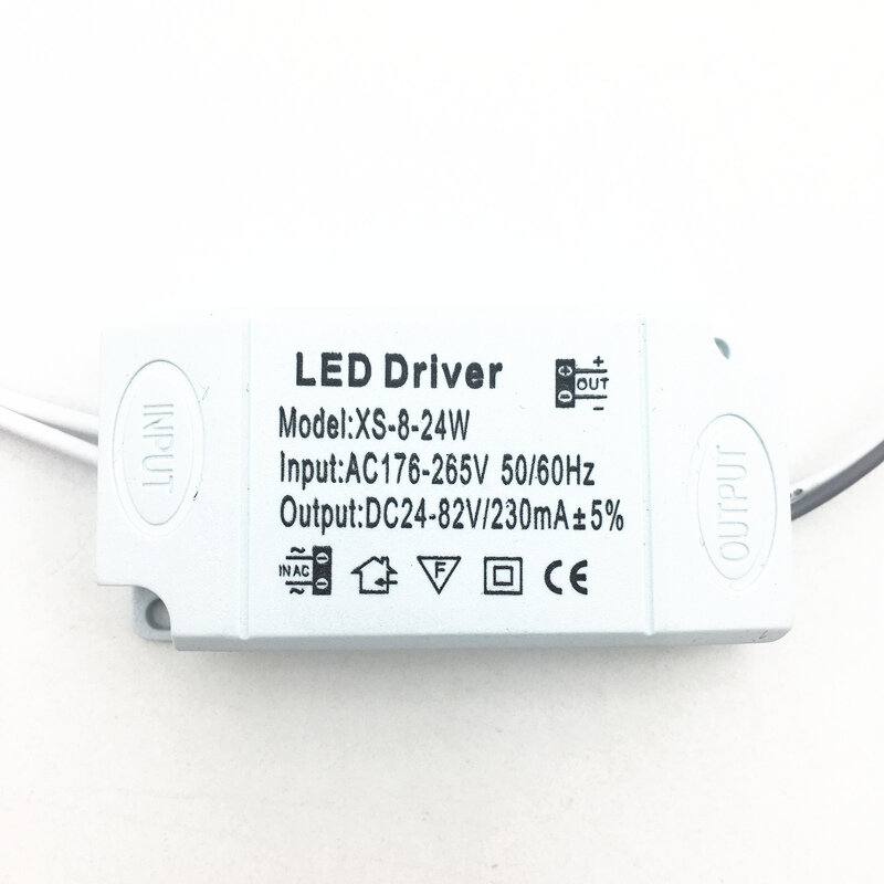 220V 8-24W LED Driver Constant Current 230mA DC 24-82V Output Power Supply Adapter Lighting Transformer For LED Ceiling Light