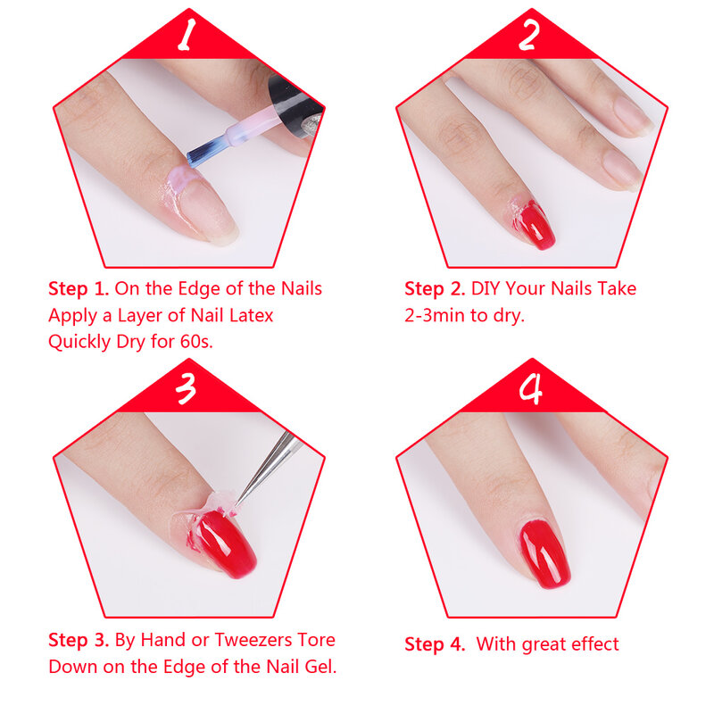 Elite99 8ml Peel Off Protective Nail Polish Nail Latex Peel Off Liquid Protection Finger Skin Easy Clean Cream Nail Care Tool