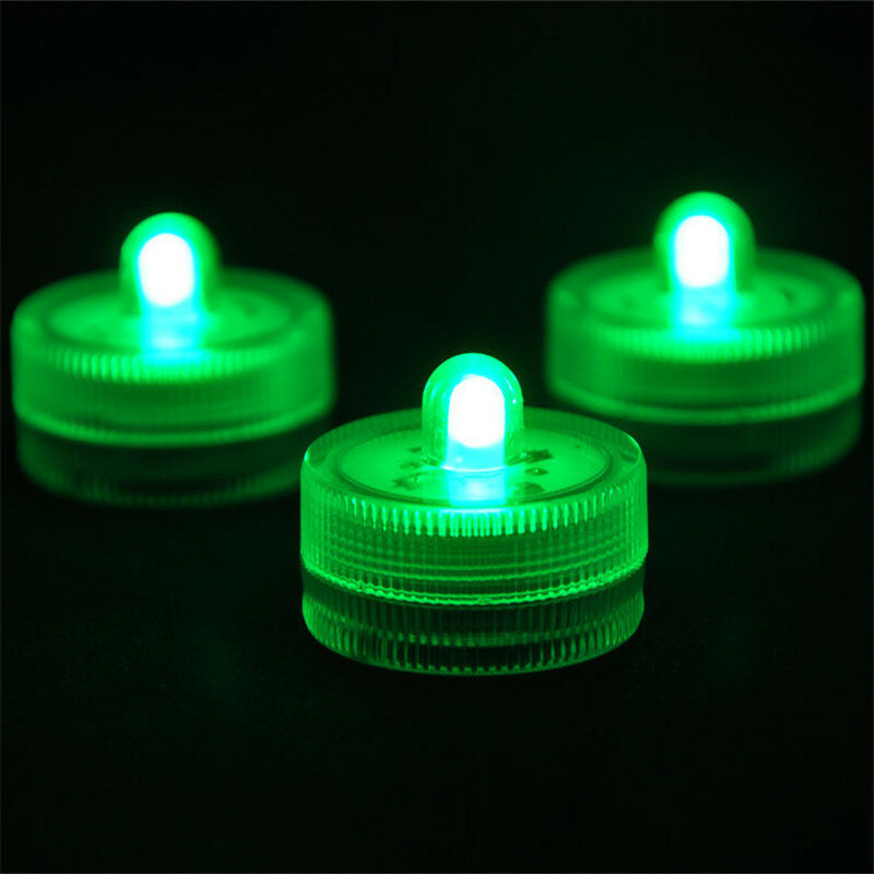 Luz LED subacuática sumergible para decoración de bodas, 50 unids/lote, luces con batería