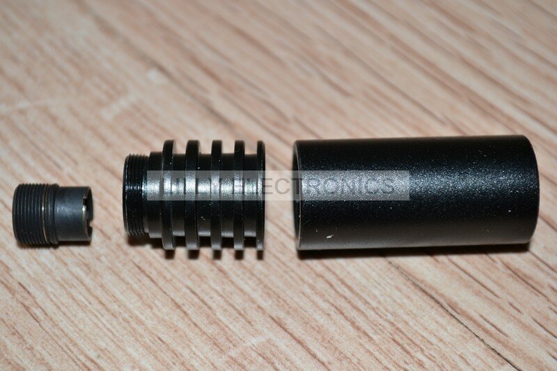 Carcasa de diodo láser, lente de plástico de 16x50mm, 5,6mm, 650nm
