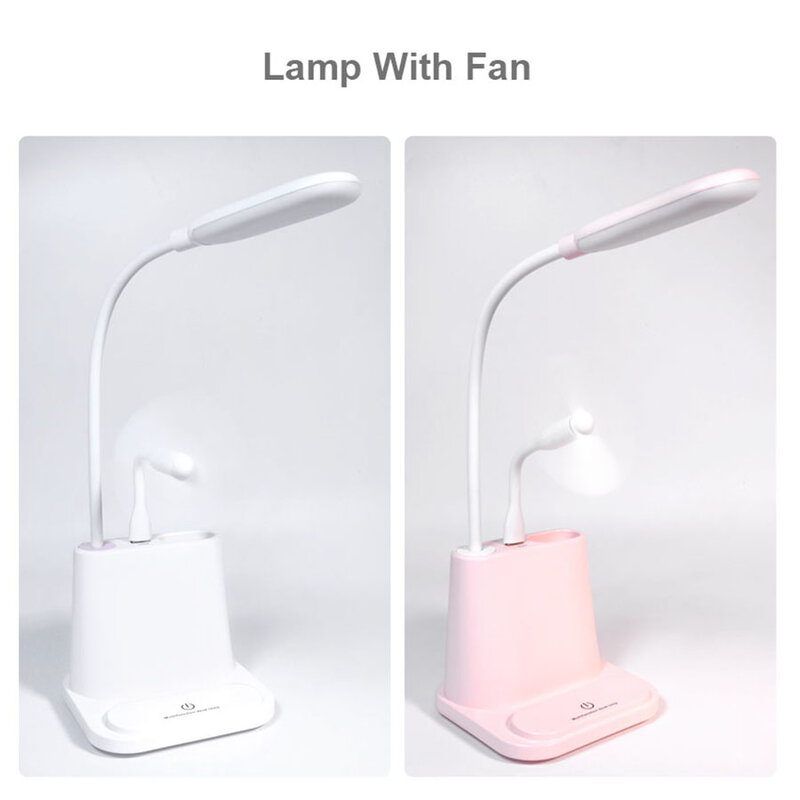 Lámpara led de escritorio recargable por USB, lámpara de mesa, regulación táctil de la luz, para cabecera, dormitorio y sala de estar