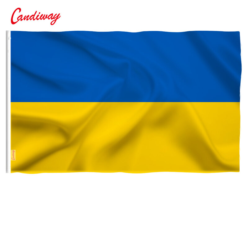 Bandera Nacional de Ucrania, bandera voladora sin asta, decoración del hogar, 90x150cm, NN016