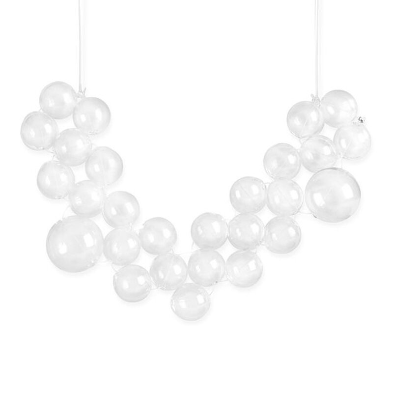 Pendientes de aro de burbujas de cristal para mujer y niña, aretes largos huecos transparentes de estilo único Original, pendientes de bola de cristal