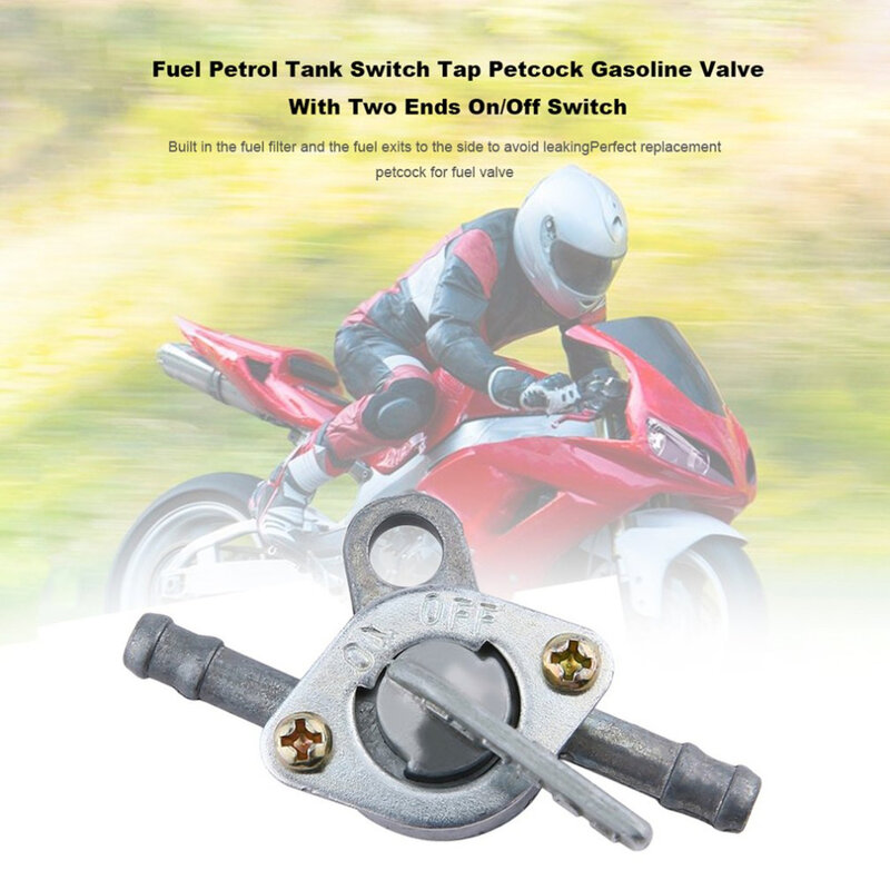 6mm Motorrad Roller Kraftstoff Tap Gas Benzin Ventil Kraftstoff Tank Schalter Motorrad Mini Auto Schlüssel Ring Auf Off Zubehör