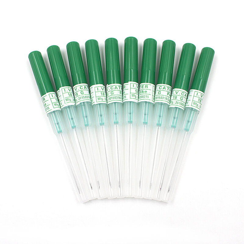 5 pcs Sterilized Body Piercing Needles I.V Catheter 18G Gauge Grey Sewing Needles with Box Piercing Tool Kit Free Shipping