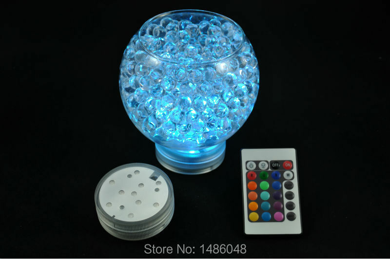 4 Stks/set Multicolor Dompelpompen Led Base Verlichting Voor Vaas, remote Controlled Led Vaas Zwembad Licht Kaars Thee Licht Voor Home Decor