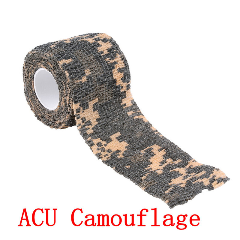 5cm x 4.5m Army Camo Caccia All'aperto di Tiro Strumento Camouflage Stealth Tape Involucro Impermeabile Durevole nuovo arrivo