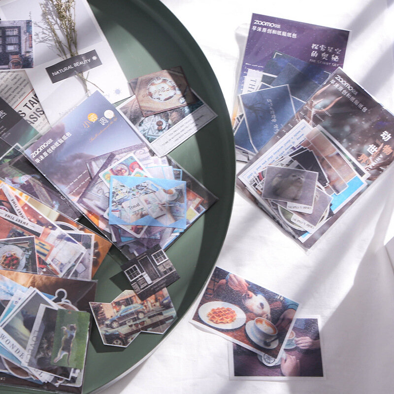 Travel Series Washi Paper Sticker Bag Journal Album Item Decoration Sealing Sticker DIY