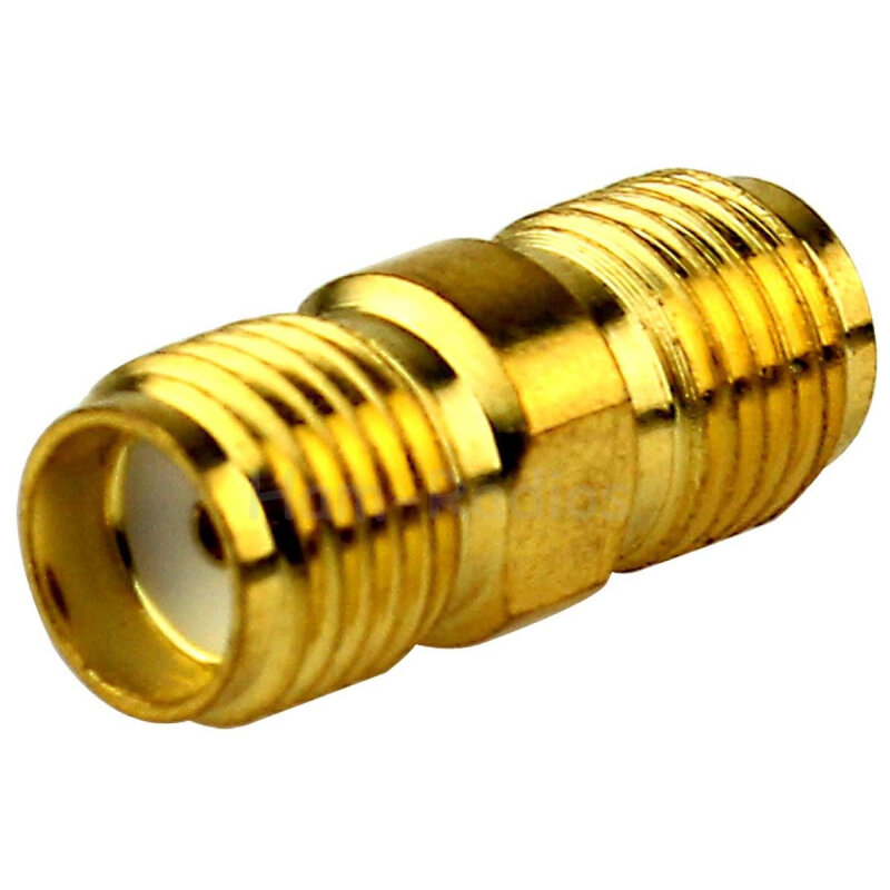 New SMA Female Jack To SMA Female Plug RF Coaxial Connector Adapter SMA KK Golden for Walkie Talkie Two way Radio