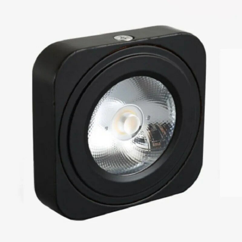 Lâmpada de led cob ultra-fina 5w/7w, mini lâmpada quadrada de bloqueio de luz, ac110v/220 v, preto/branco/dourado, frete grátis.
