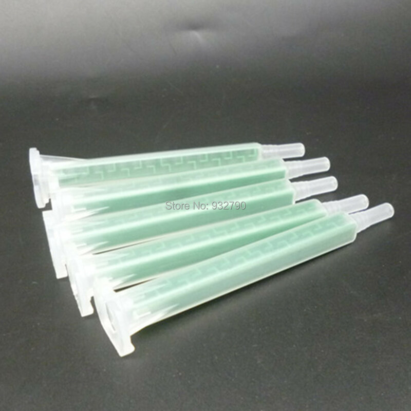 Tubo plástico das agulhas de mistura do líquido de 83mm dois componentes para o uso misturado da cola do ab 5 pces boca estática da resina da colagem