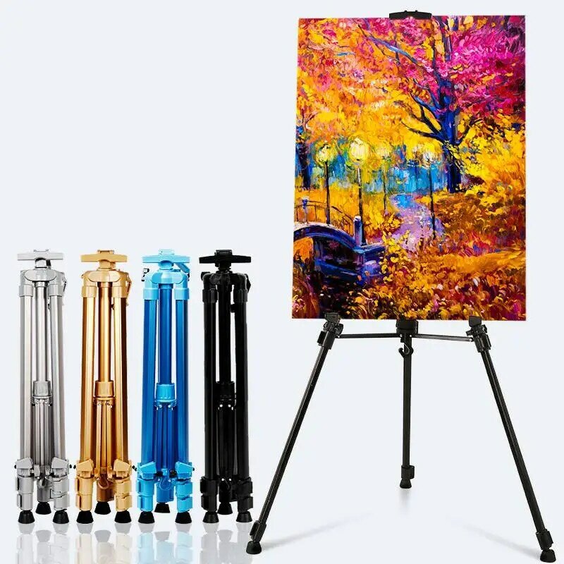 Portable Adjustable Aluminum Display Art Easel Painting Easel Stand For Painting Oil Paint Sketch Artist Art Supplies For Artist