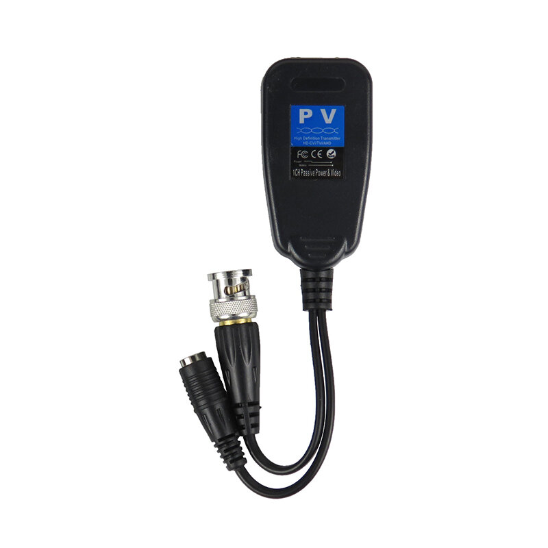 Passive Coax BNC Power 8MP 4K Video Balun Transceiver Connectors BNC Male To RJ45 For CCTV Camera