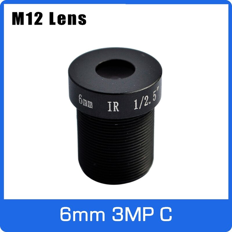 3Megapixel M12 Fixed 1/2.5 inch 6mm CCTV Lens For HD 1080P CCTV Camera Free Shipping