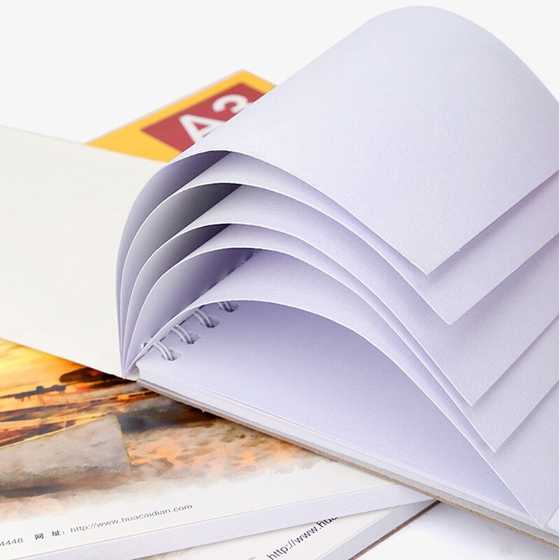 A3/A4/A5 Watercolor Paper 24 Sheets Hand Painted Sketch Drawing Decal Watercolour Paper Pad Book Art Supplies Stationery