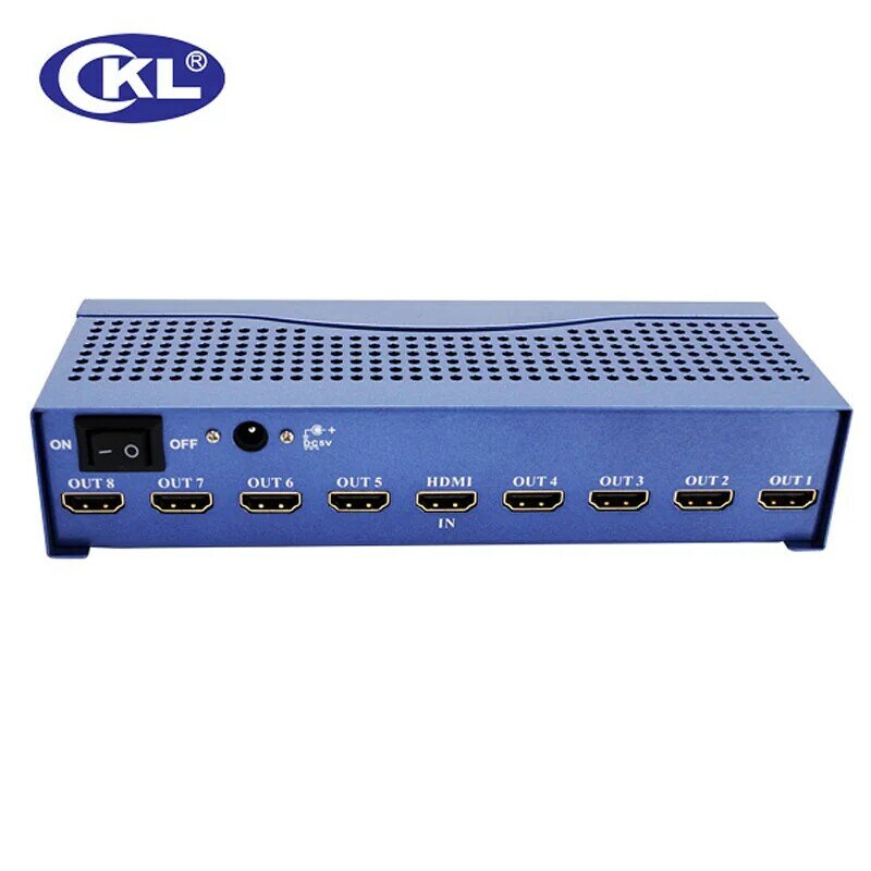 CKL 4 K x 2 K 3D 8 port HDMI Splitter 1 in 8 1x8 HDTV Distributeur metalen HD-9842