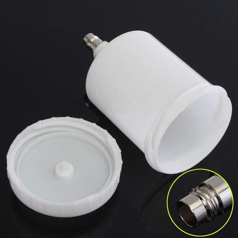 Plastic Hvlp Paint Cup Pot for Sata Sprayer Cup Connector Jet Paint Sprayer 600Ml white