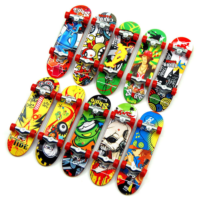 Lucu Mini Jari Skateboard Mainan Belajar Skateboard Model Paduan Berdiri Fingerboard Mainan Anak Hadiah