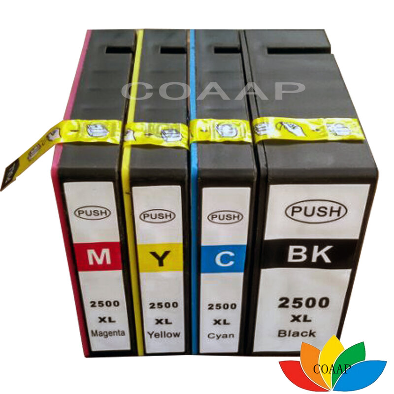4 Buah Ink Cartridge PGI 2500 XL untuk CANON MAXIFY IB4050 MB5050 5350 MB4050 MB5350 Tinta Printer Pgi2500 Pgi-2500