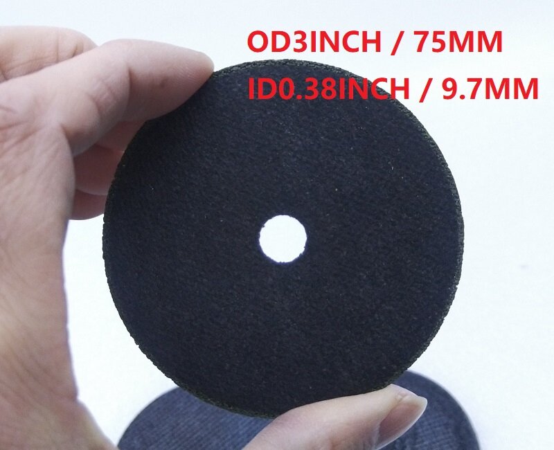 Nuevos discos de corte T1mm de 3 ", 75mm, rueda de disco para herramienta de corte neumática, herramienta de aire 10 unids/lote id9.7 mm