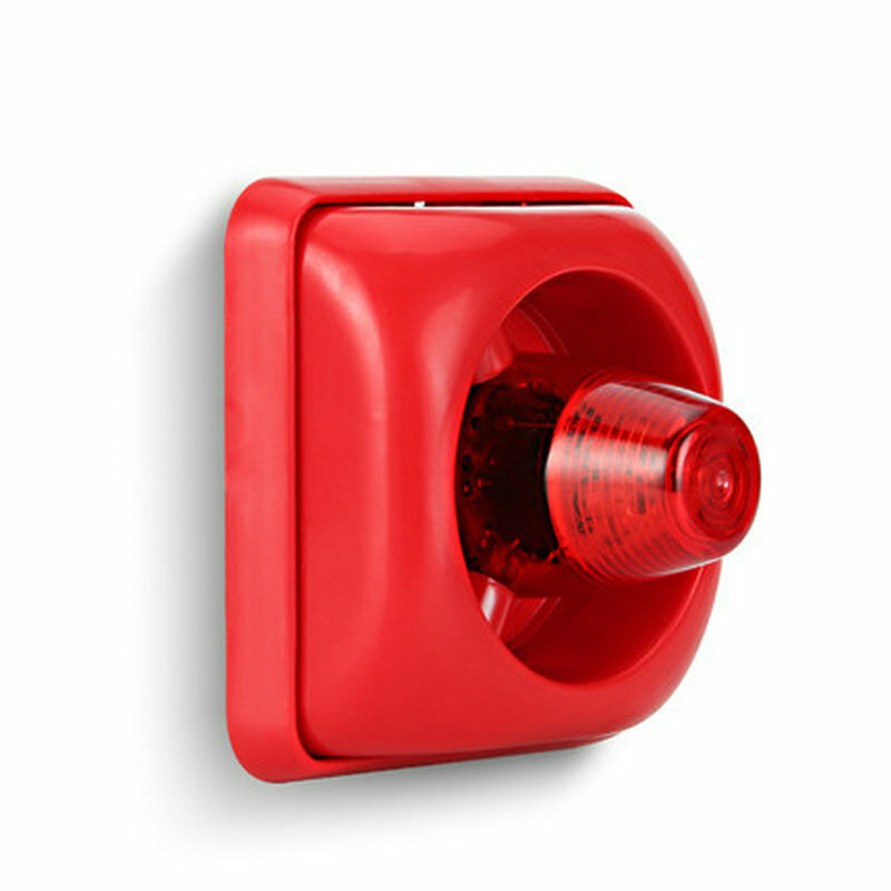 2018 nuovo sicuro per la consegna gratuita della torcia elettrica 24V dc di alta qualità per il sistema di allarme antincendio di colore rosso
