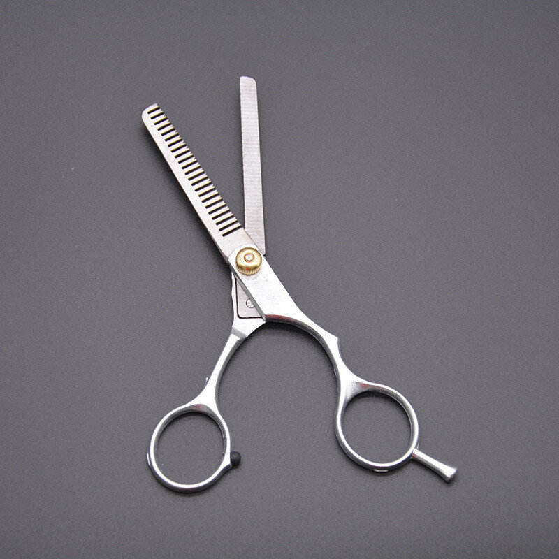 6 Inch Professional Hair Cutting Thinning Scissors Stainless Steel Salon Hairdressing Shears Regular Flat Teeth Scissors 2021
