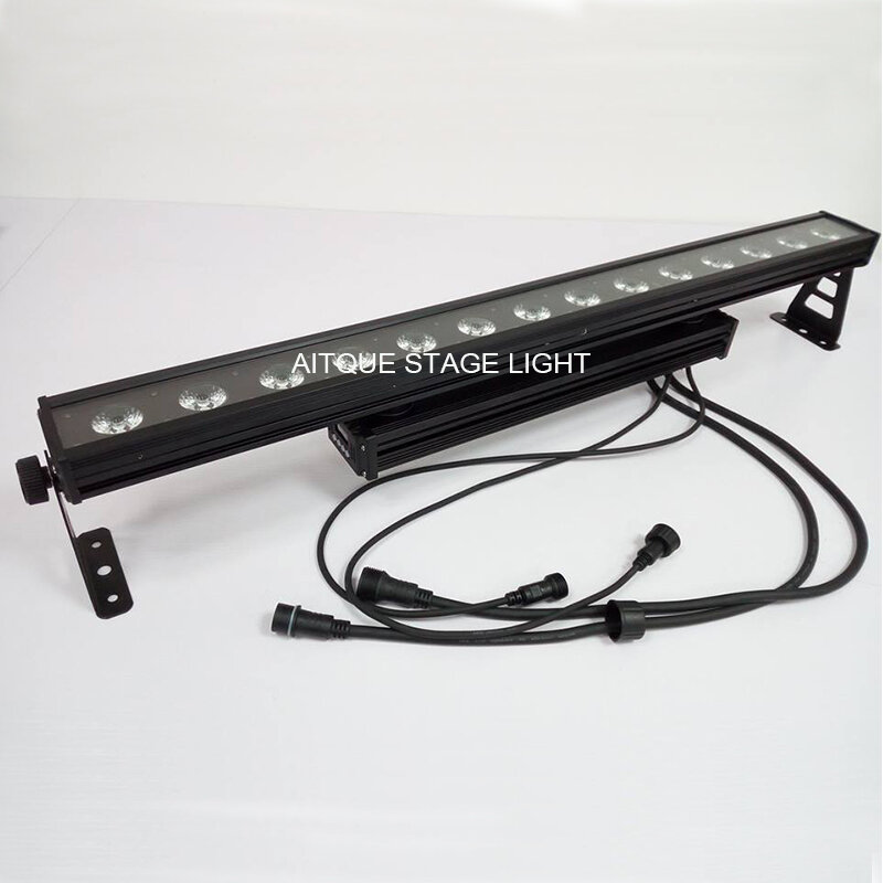 Projetor de led para áreas externas, conjunto com 20 peças, placa de luz dmx, 14 w x 30w, cob, rgb, com pixel bar