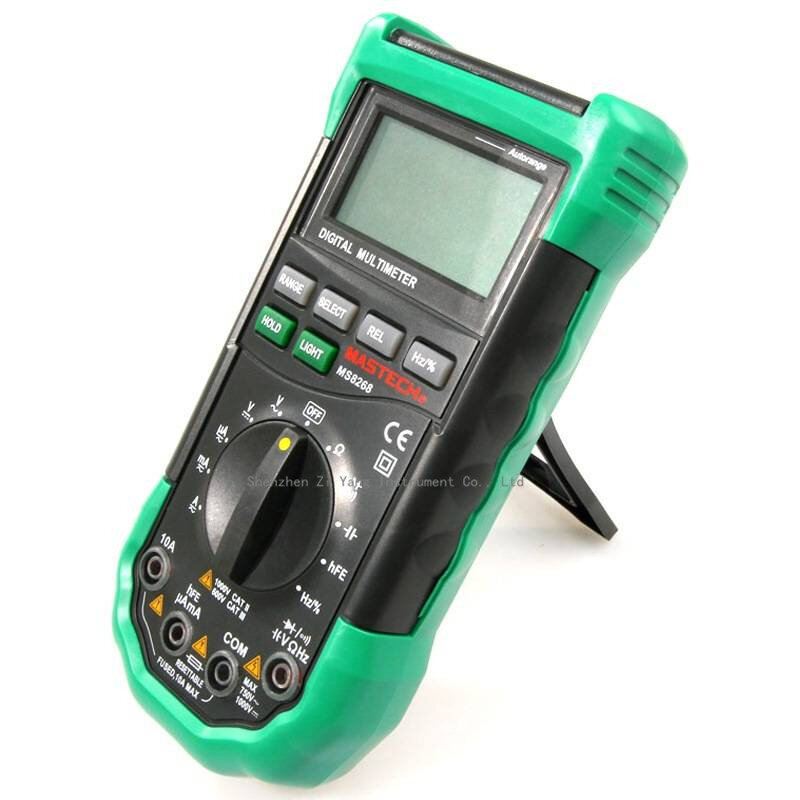 Mastech MS8268 Auto Range Digitale Multimeter Volledige Bescherming Ac/Dc Amperemeter Voltmeter Ohm Frequentie Elektrische Tester Diode Test