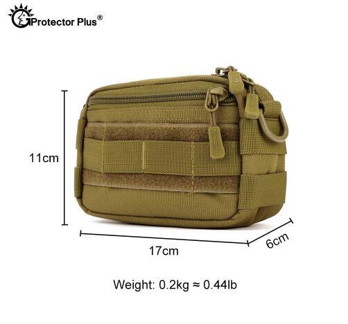 PROTECTOR PLUS Tactical Pouch Set 3 Bags Molle Expand Outdoor Sports Hunting Cycling Camo Bag Single Shoulder Waist Waterproof