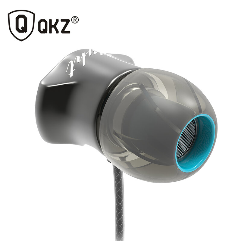 Earphone QKZ DM7 Headset Housing Berlapis Emas Edisi Khusus Noise Isolating HD HiFi Earphone Auriculares De Ouvido