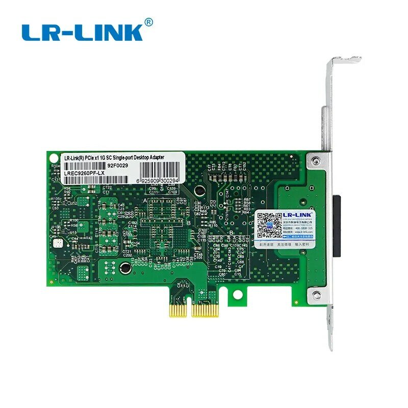 LR-LINK 9260PF-LX Gigabit Ethernet Server Adapter 1000Mb Fiber Optical การ์ดเครือข่าย Intel 82586ใช้งานร่วมกับ E1G42EF Nic