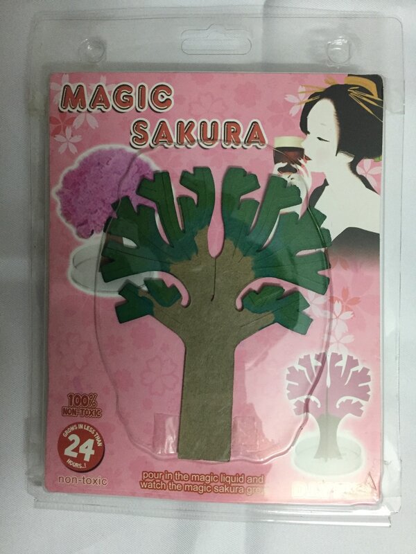 2020 135 millimetri H Giappone Verde Grande Magia di Carta Giapponese Sakura Albero Magicamente Crescere Alberi Kit Desktop Cherry Blossom Divertente giocattoli per bambini