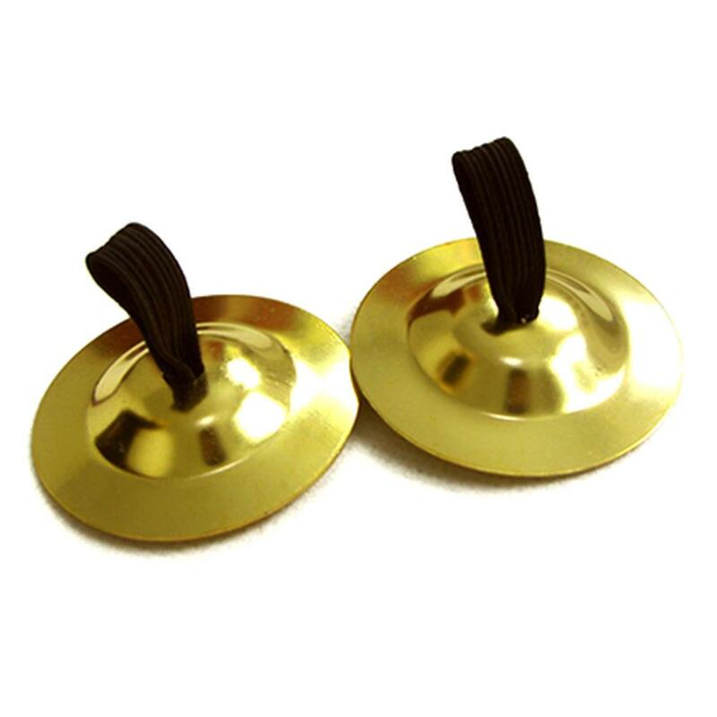 1 Pair Mini Cymbal Orff Instrument Belly Dance Finger Cymbals Middle East Percussion Cymbals Dancing Props Musical Instrument