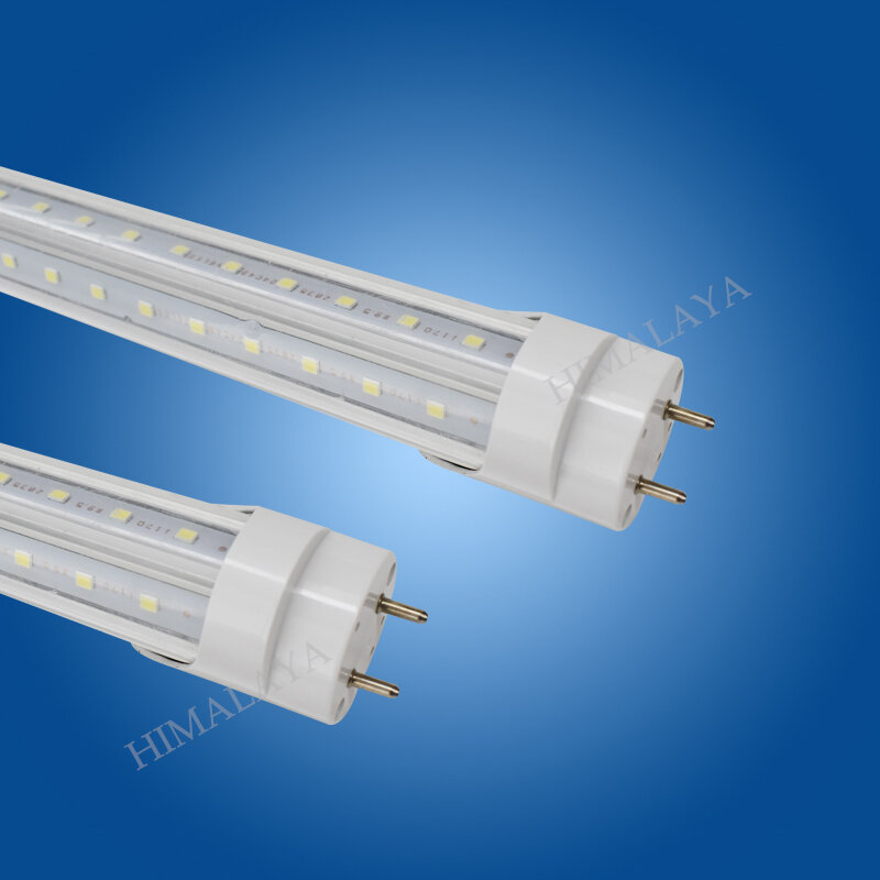 Toika-tubo de luz LED en forma de V, 100 piezas, 60W, 1800MM, T8, G13/FA8/ R17d, cubierta transparente de alto brillo, SMD2835, 25LM/PC, AC85-265V