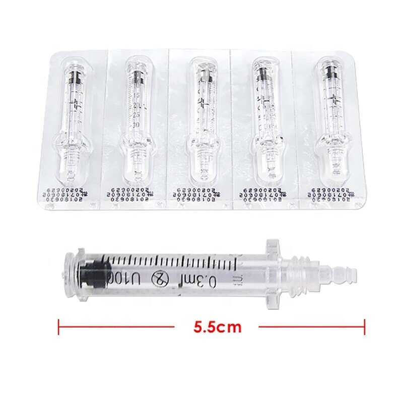 Sterile Ampoule Head for Hyaluronic Pen Atomizer Consumables Disposable Water Syringe Hyaluronic Gun Anti-aging Wrinkle Removal