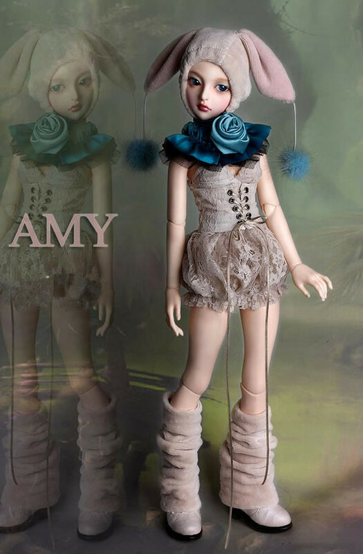 Resin dolls BJD SD doll 1/4  AMY joint doll Free eyes