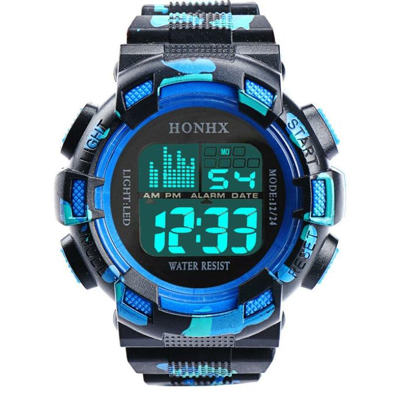 Reloj de pulsera deportivo con fecha de alarma de cuarzo analógica LED Digital para hombre