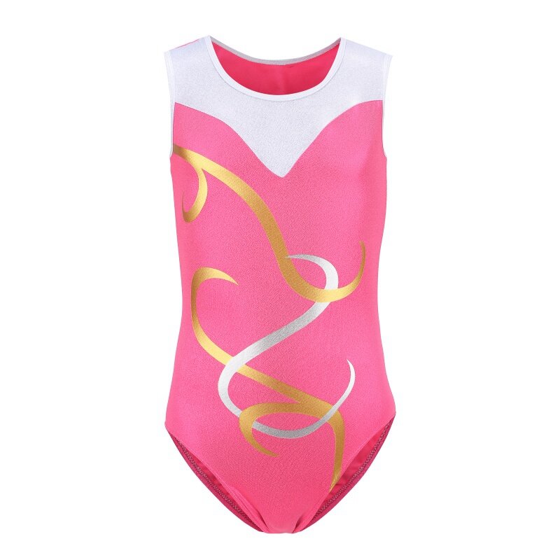 Children Girl Sleeveless Body Suit Ballet Gymnastics Practice Clothe Gym Outfit