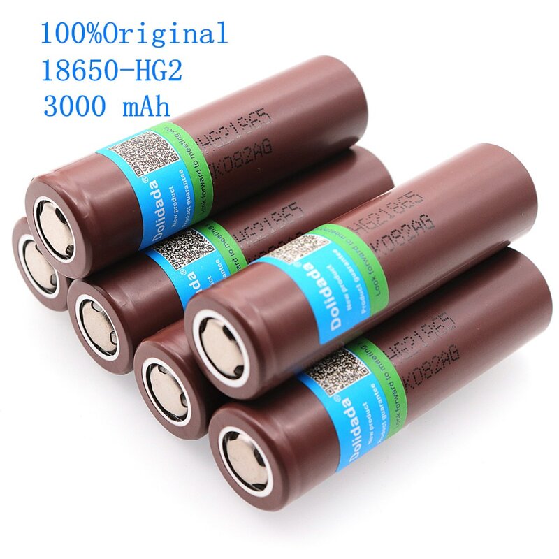 2019 HG2 Dolidada 100% original 18650 da bateria 3000 mah 3.7 v bateria recarregável para LG HG2 18650 bateria de lítio 3.7 3000 mah