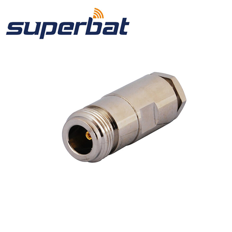 Conector recto hembra Superbat N Clamp para Cable Coaxial RG58 RG142 RG400 LMR195