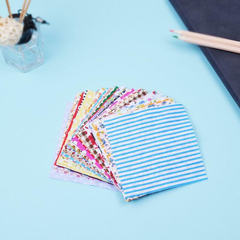 50Pcs 10cmx10cm Cotton Fabric Printed Cloth Sewing Quilting Fabrics for Patchwork Needlework DIY Material