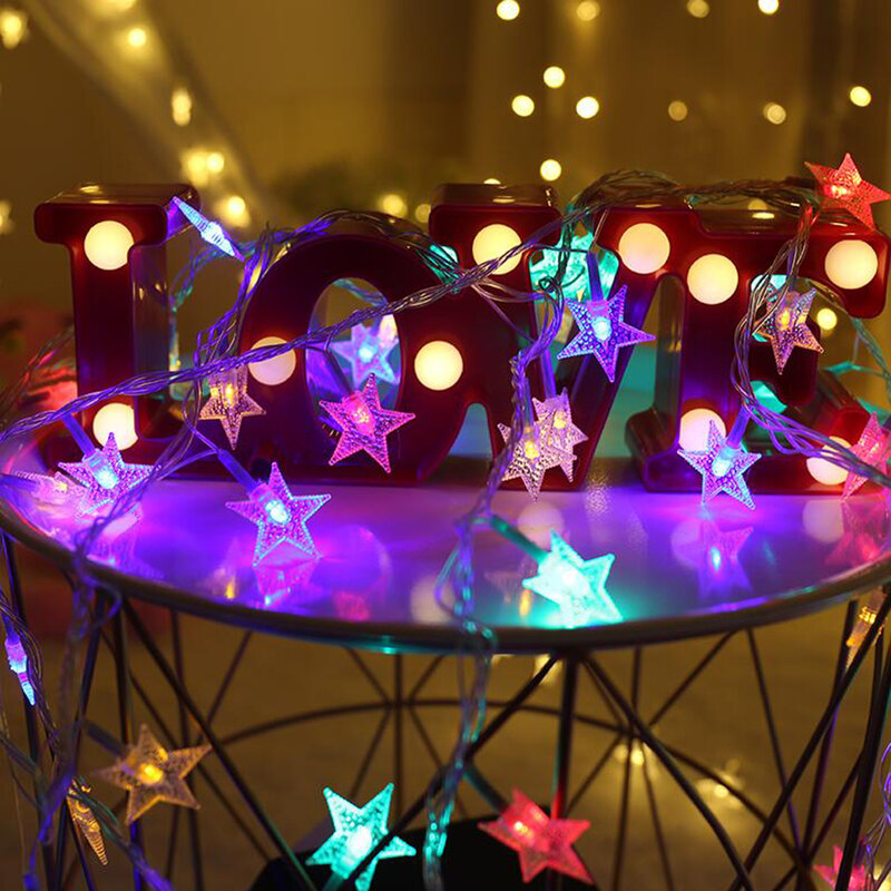 USB/แบตเตอรี่ดำเนินการ String ไฟ LED Fairy ไฟ Christmas Garland สำหรับงานแต่งงานกลางแจ้งในบ้านตกแต่ง Patio