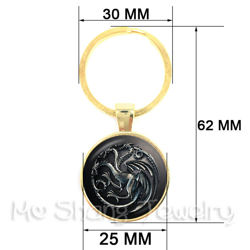 25mm Fashion Handmade Keychains Wholesale Yin-yang Skulls Wicca Gifts Cabochon Witchcraft High Quality Keyring Jewelry For M