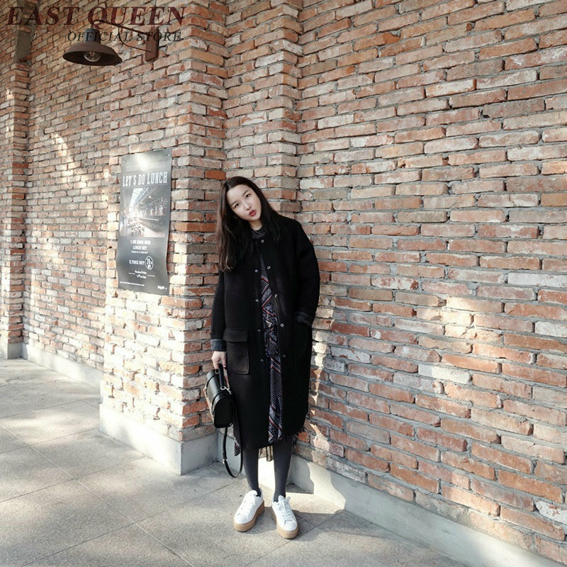 Mujer Abrigos y chaquetas 2018 estilo coreano Outwears chaquetas para mujer de invierno abrigos 2018 DD129 C